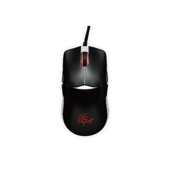 DUCKY FEATHER RGB Wired Kailh Switch Gaming Mouse - Black/White