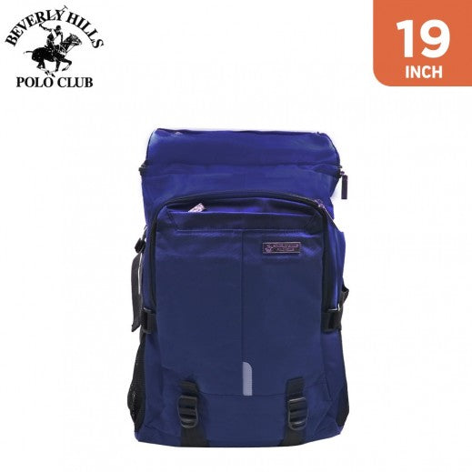 Polo Club Mission Soft Waterproof Backpack 19 Inch Blue Navy/Purple