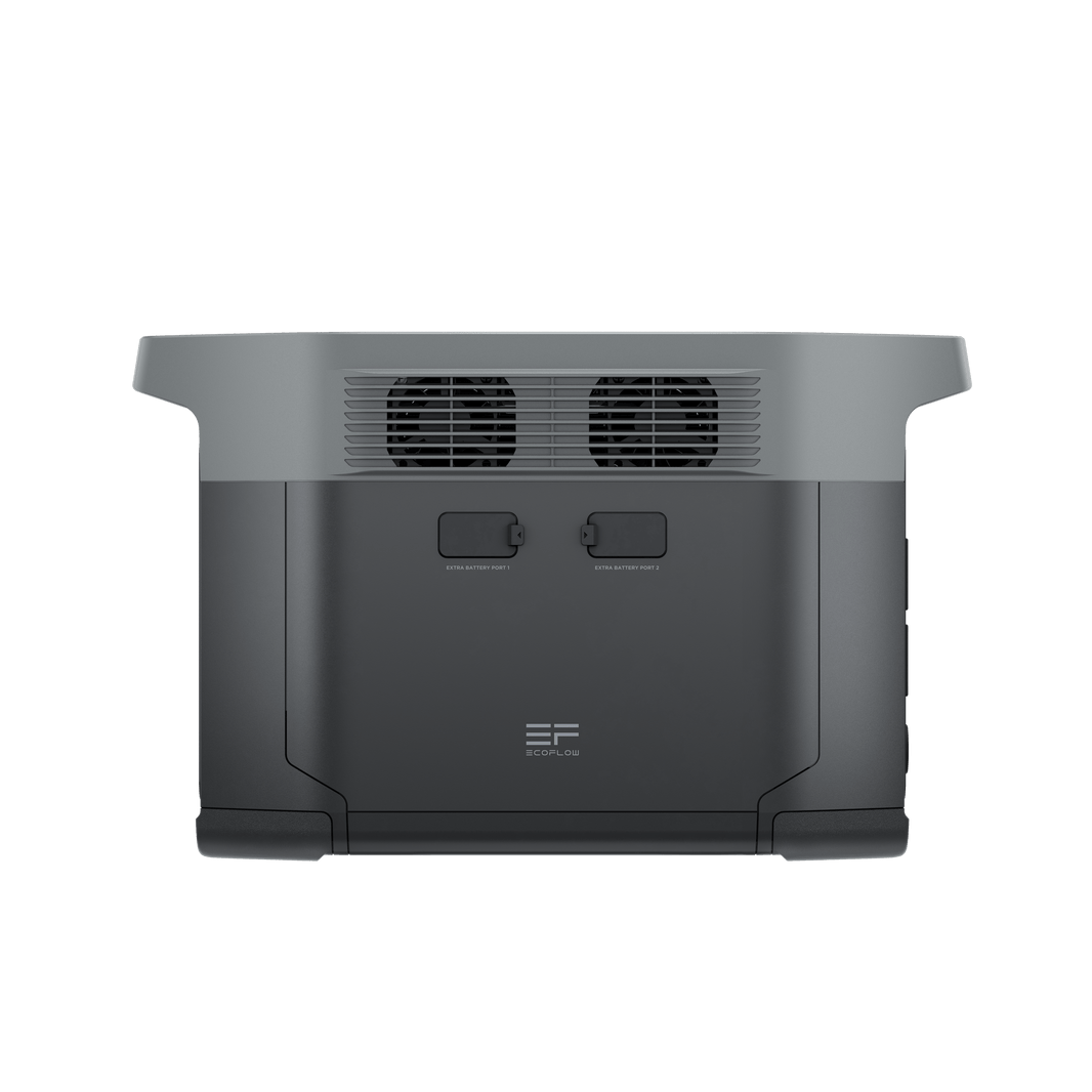 محطة الطاقة المحمولة EcoFlow DELTA 2 Max بسعة 2084 واط في الساعة، ومخرجات مقدرة تبلغ 2400 واط، وتقنية X-Boost حتى 3100 واط