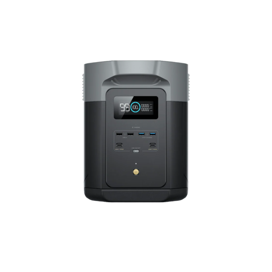 EcoFlow DELTA 2 Max Portable Power Station 2084Wh capacity, 2400W rated output, X-Boost up to 3100W