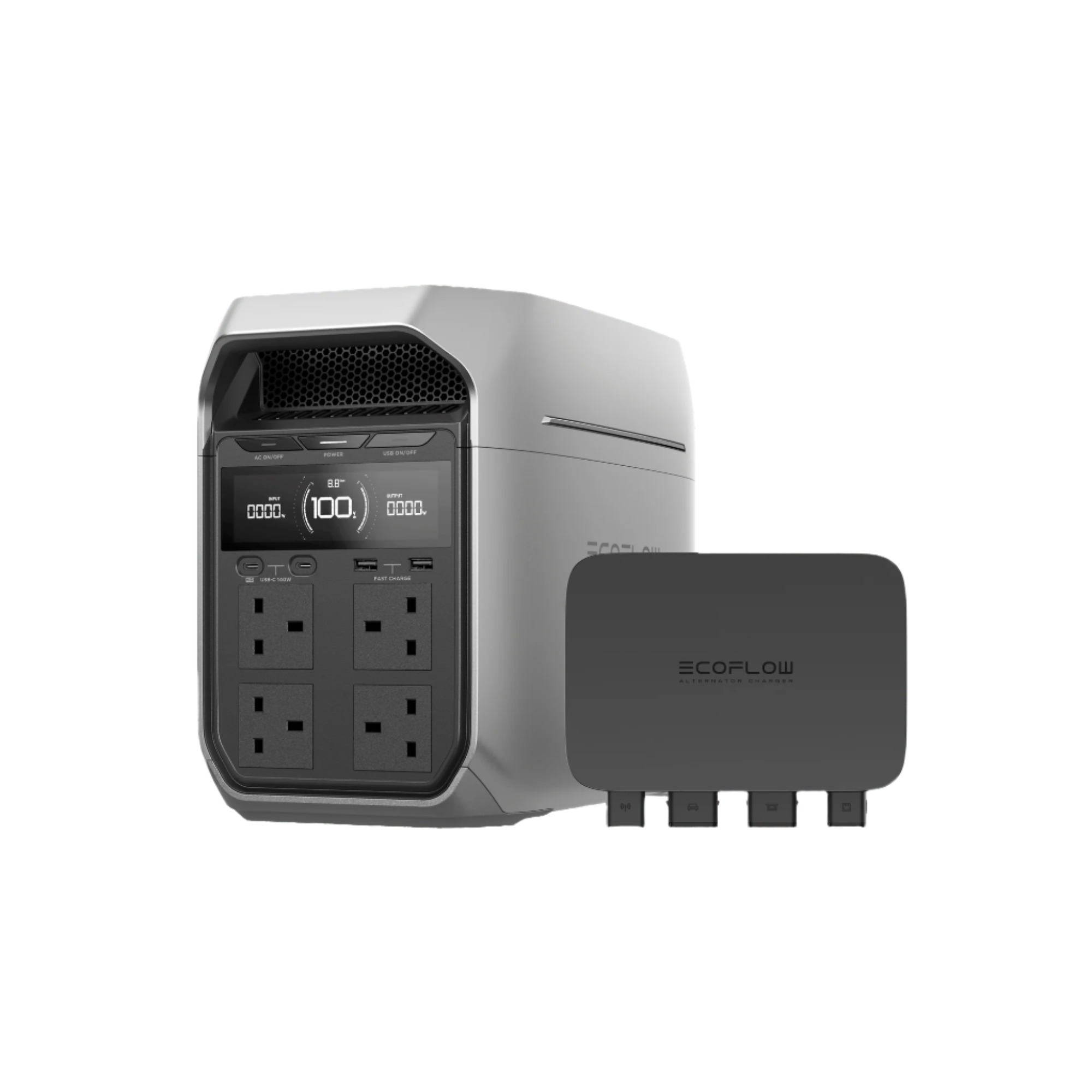 EcoFlow Delta 3 Plus Portable Power Station 1024Wh capacity, 1800W rated output,with 2400W (3600W surge) using X-Boost