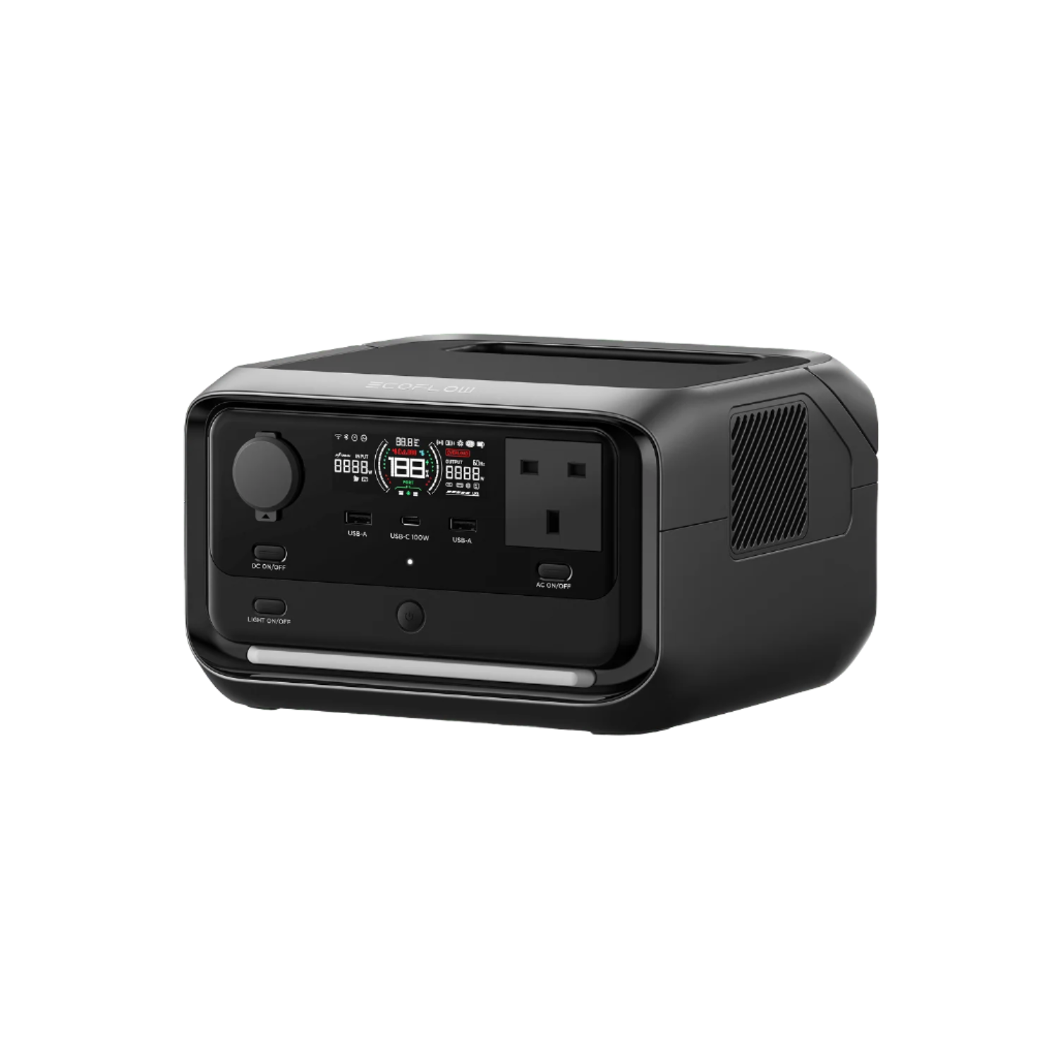 EcoFlow RIVER 3 Plus Portable Power Station 286Wh capacity 600W output, X-Boost up to 1200W