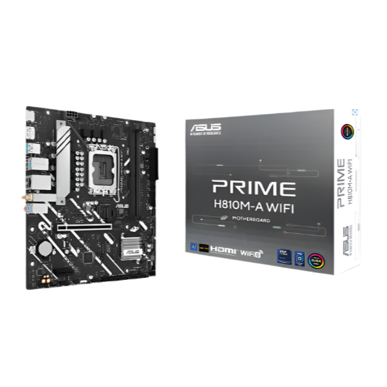 ASUS PRIME H810M-A WIFI DDR5 Motherboard - Black