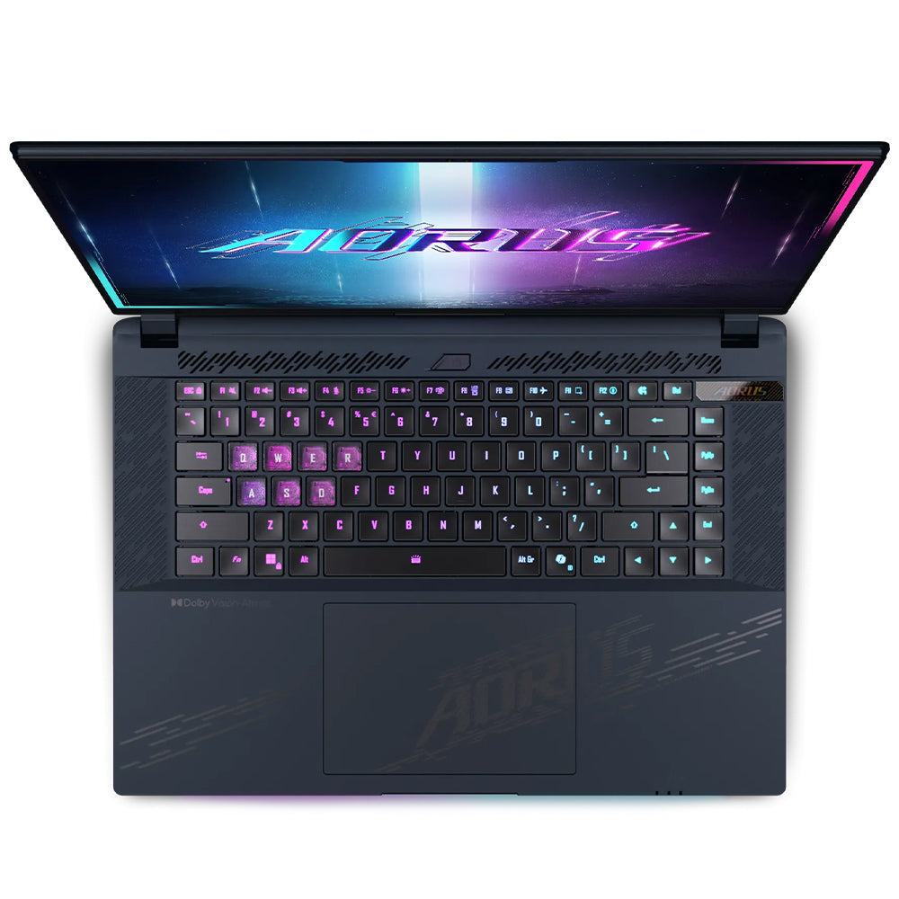 لابتوب الألعاب GIGABYTE AORUS Master 16 AM6H | معالج Ryzen 9 7945HX | بطاقة رسومات RTX 5080 | سعة 32 جيجابايت | قرص SSD سعة 1 تيرابايت | شاشة 16 بوصة QHD | نظام تشغيل Windows 11 Pro