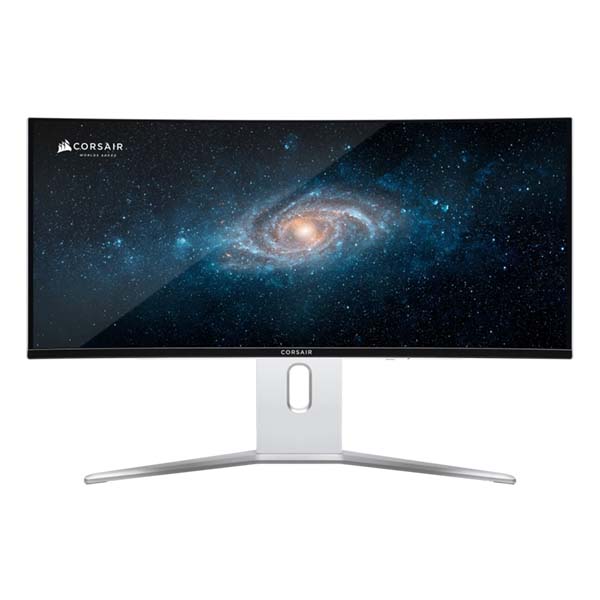 CORSAIR XENEON 34 Inch 240Hz WQHD HDMI 2.1 0.03ms QD-OLED Curved Gaming Monitor - White