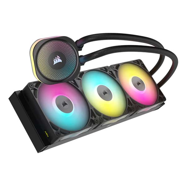 CORSAIR iCUE LINK TITAN 360 RX LCD Liquid CPU Cooler - Black