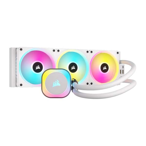 CORSAIR iCUE LINK H150i RGB AIO Liquid CPU Cooler - White