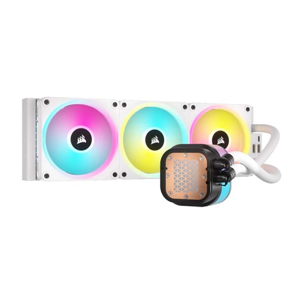 CORSAIR iCUE LINK H150i RGB AIO Liquid CPU Cooler - White