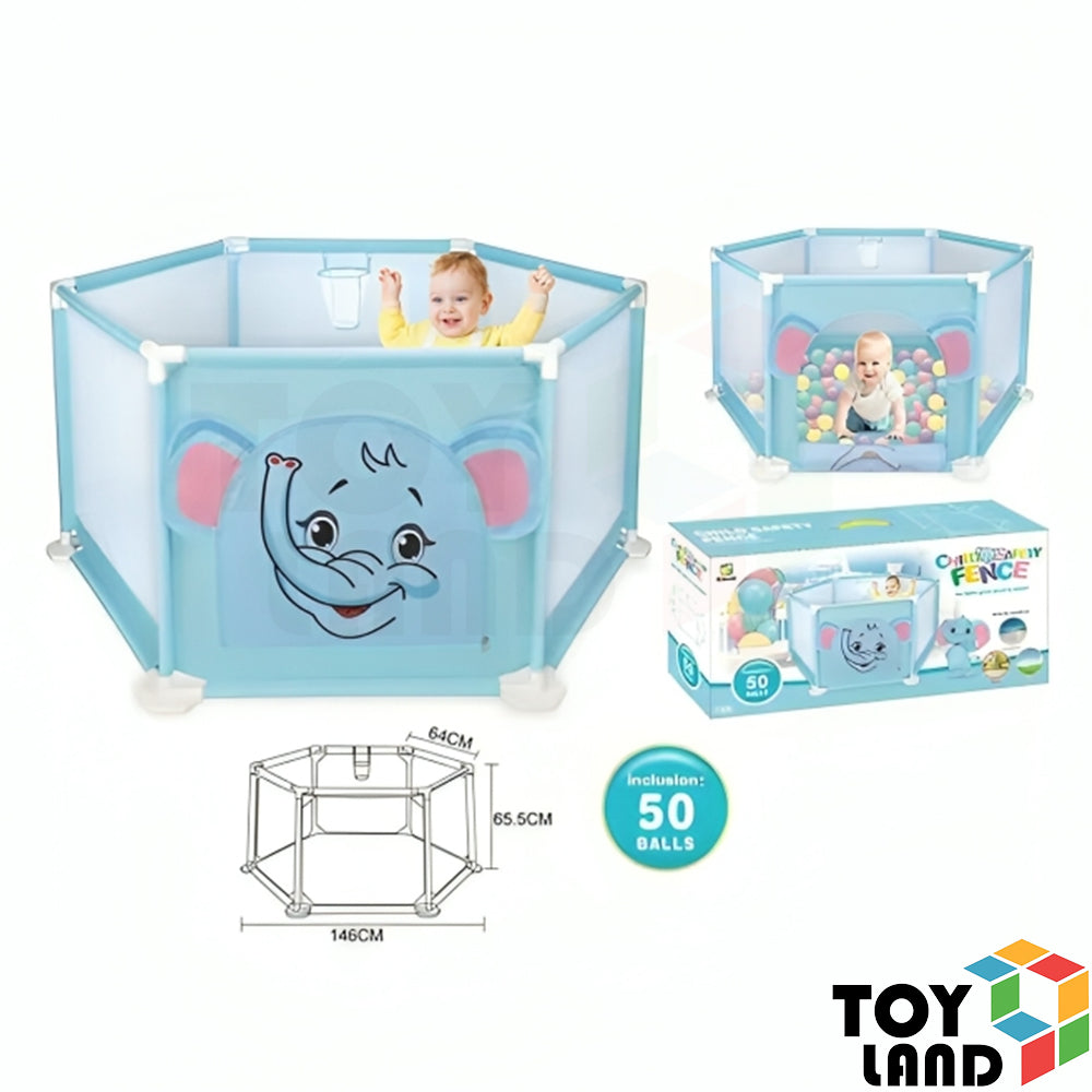 Cartoon happy zoo tent ball pool with 30 ocean balls