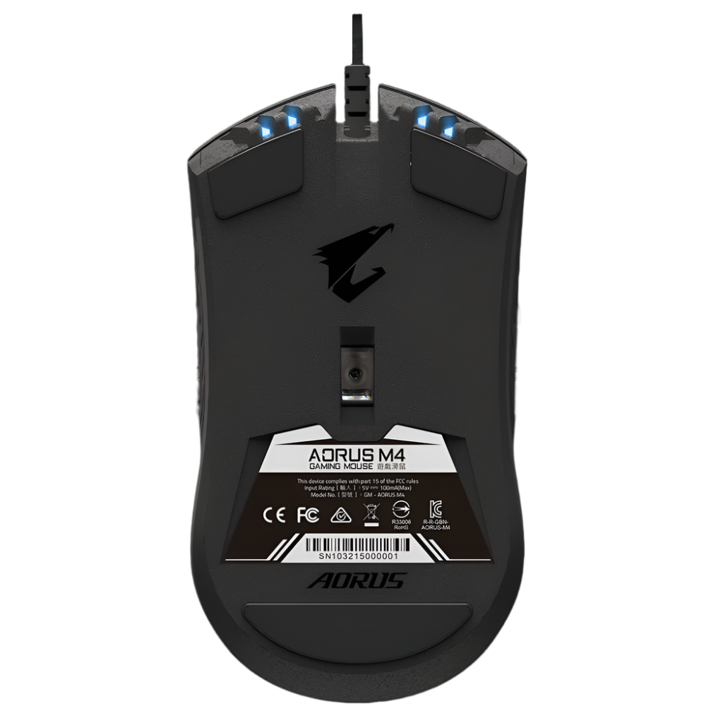 GIGABYTE AORUS M4 RGB Wired Gaming Mouse - Black