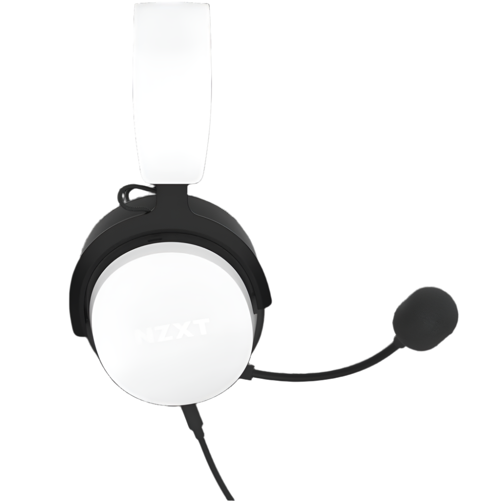 NZXT Wired Closed Back 40mm V2 Headset - White