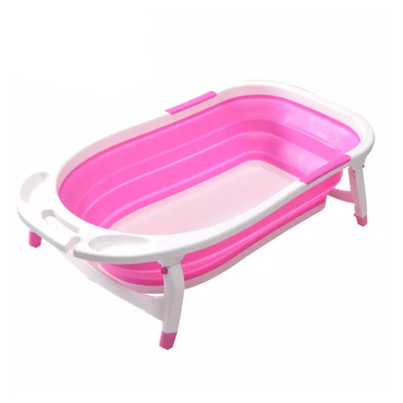 Portable Baby Bath Tub with Non-Slip Design and Extra Leg Space