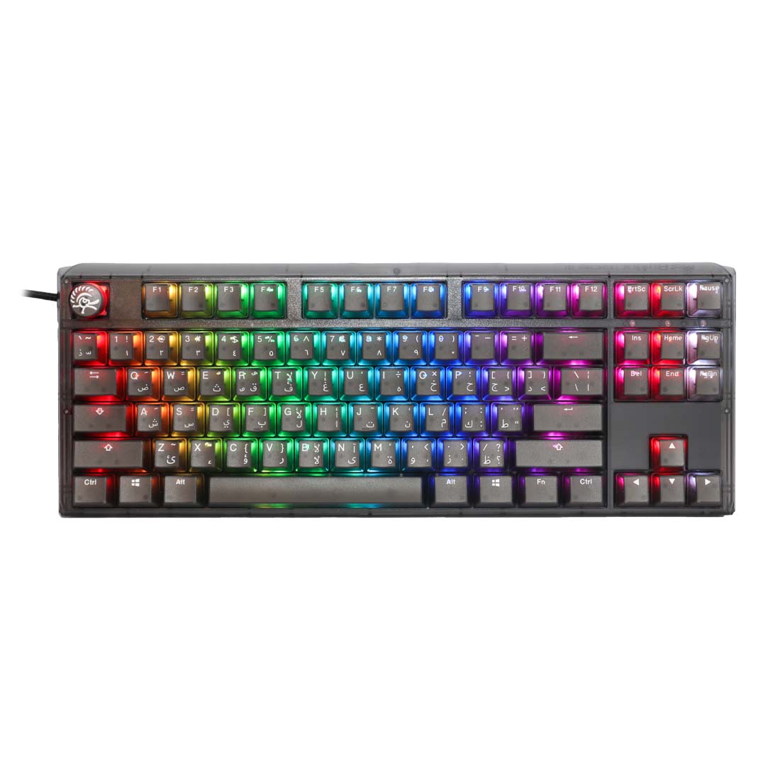 DUCKY ONE 3 SF HOT SWAP Blue Switch Cherry RGB Wired Mechanical Gaming Keyboard Arabic - Aura Black