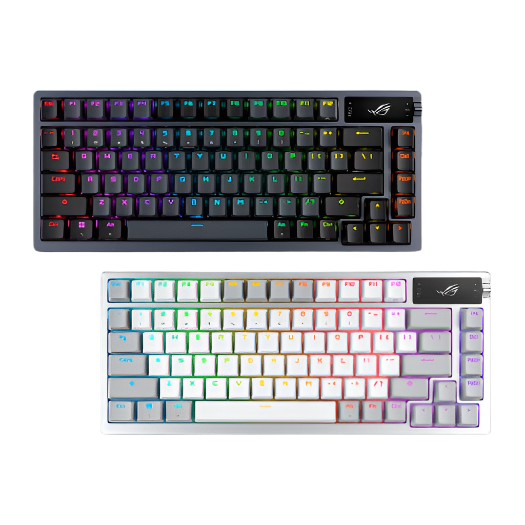 ASUS ROG AZOTH EXTREME 75% RGB Wireless Mechanical Gaming Keyboard Arabic - Black