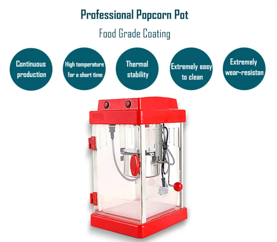 Retro Movie Theatre Style Popcorn Popper Machine