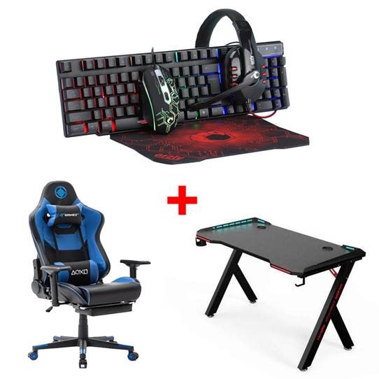Gaming Bundle Gtgamez Chair Table, Desk Gaming Chair Argos