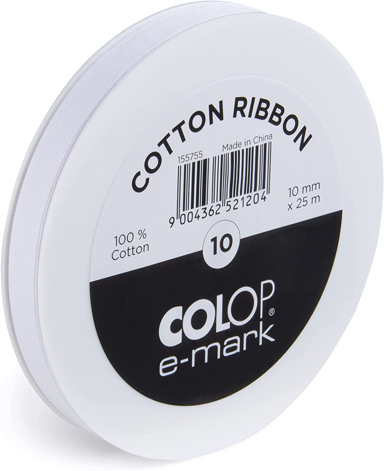 25mm x 25m e-Mark COLOP Cotton Ribbon 039208 